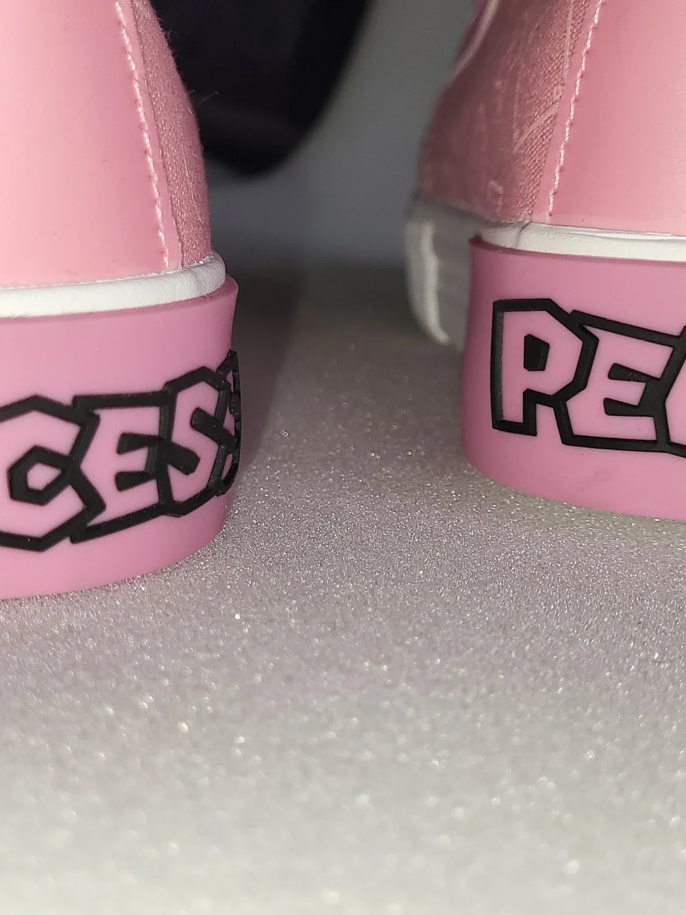 Kids Pink Princess Peach Character High-Top Sneakers by Super Mario